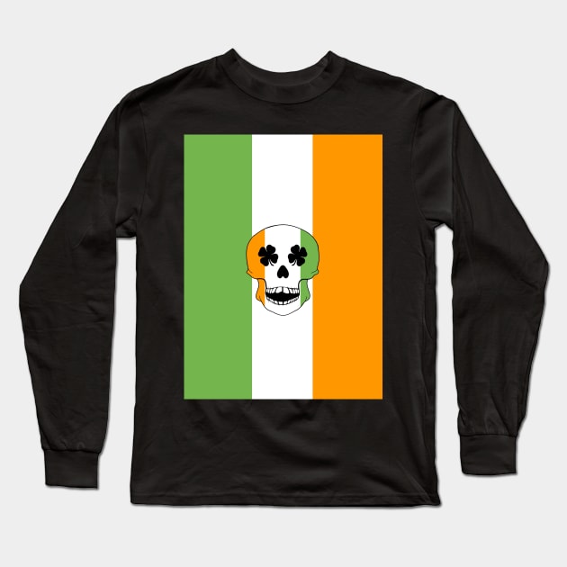 THE Irish Skull St Paddys Day Long Sleeve T-Shirt by SartorisArt1